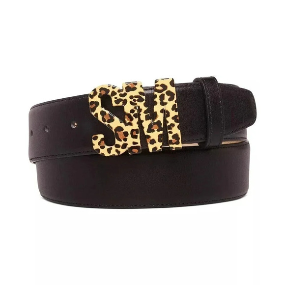 NWT STEVE MADDEN Women's Faux-Leather Belt With SM Leather Keeper Size M - Picture 1 of 4